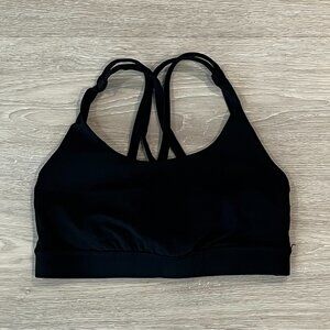 Like New Lululemon Black Energy Sports Bra - Size 4